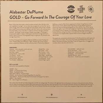 2LP Alabaster DePlume: Gold - Go Forward In The Courage Of Your Love CLR | LTD