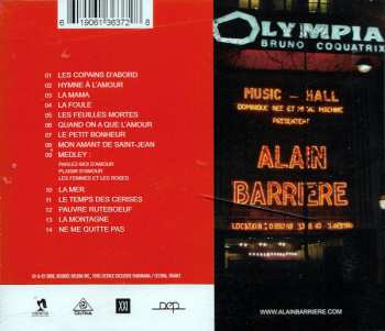 CD Alain Barrière: Chansons Francaises