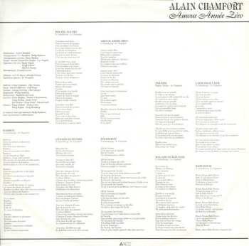 LP Alain Chamfort: Amour, Année Zéro