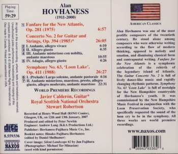 CD Royal Scottish National Orchestra: Guitar Concerto No. 2 • Symphony No. 63 'Loon Lake' • Fanfare For The New Atlantis