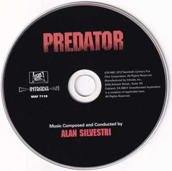 CD Alan Silvestri: Predator (Original Motion Picture Soundtrack)