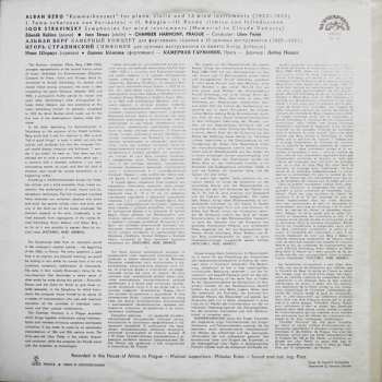 LP Igor Stravinsky: "Kammerkonzert" For Piano, Violin And 13 Wind Instruments / Symphonies For Wind Instruments