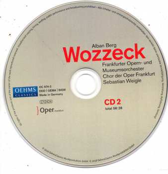 2CD Alban Berg: Wozzeck
