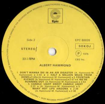 LP Albert Hammond: Albert Hammond
