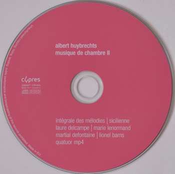 CD Quatuor MP4: Musique De Chambre II | Intégrale Des Mélodies | Sicilienne