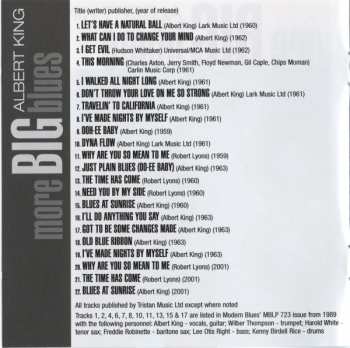 CD Albert King: More Big Blues