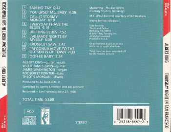CD Albert King: Thursday Night In San Francisco