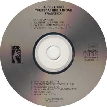 CD Albert King: Thursday Night In San Francisco