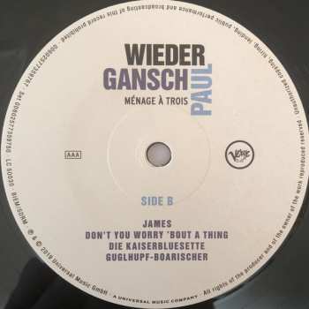 2LP Albert Wieder: Ménage À Trois