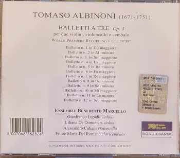 CD Tomaso Albinoni: Balletti A Tre, Op. 3
