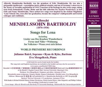 CD Julianne Baird: Songs For Lena