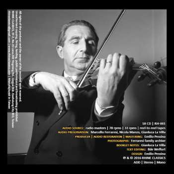 18CD/Box Set Aldo Ferraresi: The Art Of Violin 1 - Aldo Ferraresi: 1923-1979 Unreleased Recordings DLX