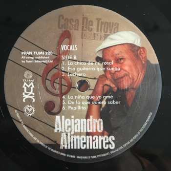 2LP Alejandro Almenares: Casa De Trova - Cuba 50's  LTD