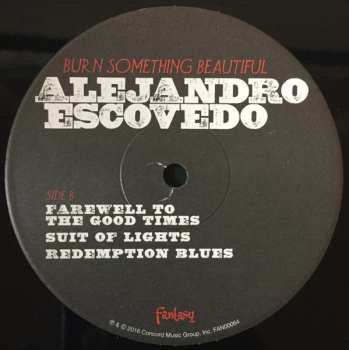 2LP Alejandro Escovedo: Burn Something Beautiful