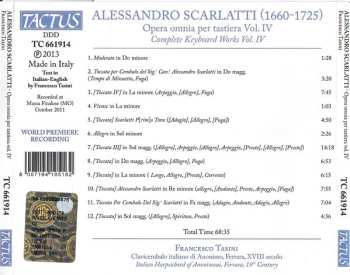 CD Alessandro Scarlatti: Opera Omnia Per Tastiera Vol. IV = Complete Keyboard Works Vol. IV