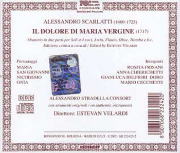 3CD Alessandro Scarlatti: Il Dolore di Maria Vergine: Oratorio A 4 Voci