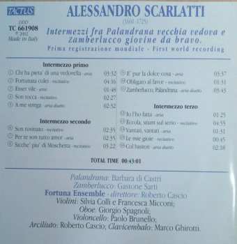 CD Alessandro Scarlatti: Intermezzi Fra Palandrana E Zamberlucco