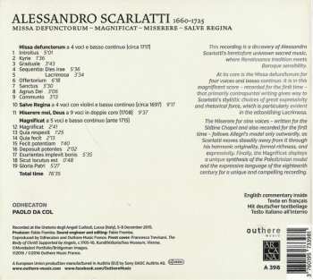 CD Alessandro Scarlatti: Missa Defunctorum, Magnificat, Miserere, Salve Regina