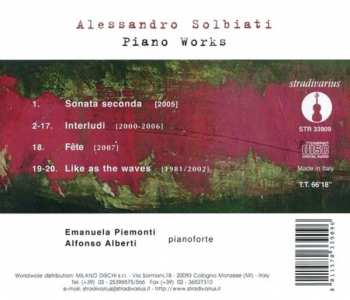 CD Emanuela Piemonti: Piano Works