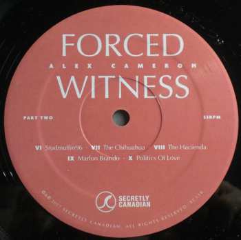LP Alex Cameron: Forced Witness