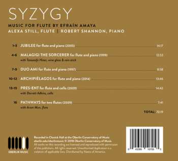 CD Alexa Still: Syzygy: Music For Flute By Efraín Amaya