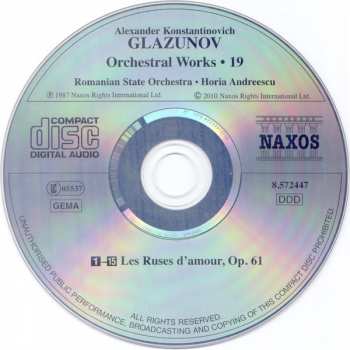CD Alexander Glazunov: Les Ruses D'Amour (Ballet)