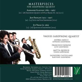 CD Alexander Glazunov: Masterpieces For Saxophone Quartet