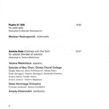 CD Alexander Knaifel: Amicta Sole