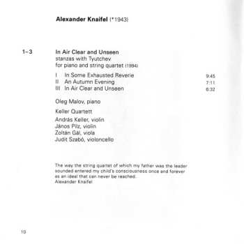 CD Alexander Knaifel: Svete Tikhiy