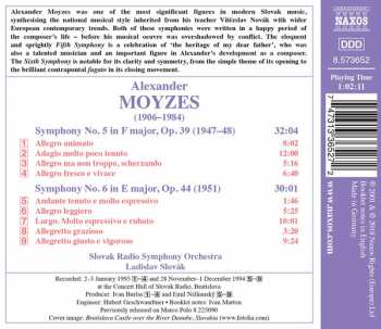 CD Alexander Moyzes: Symphonies Nos. 5 and 6