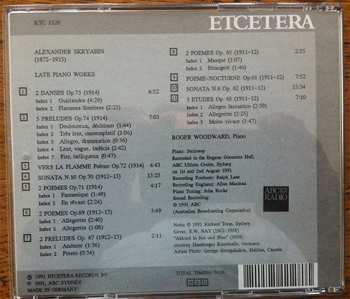 CD Roger Woodward: Late Piano Works