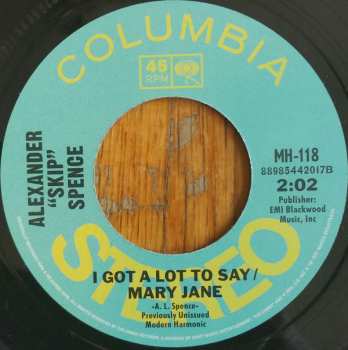 SP Alexander Spence: I Want A Rock & Roll Band