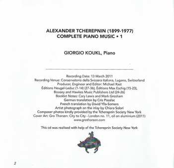 CD Giorgio Koukl: Complete Piano Music • 1