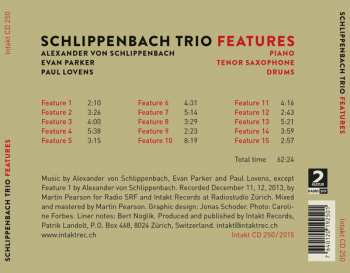 CD Alexander von Schlippenbach Trio: Features
