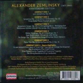 6CD Alexander Von Zemlinsky: Alexander Zemlinsky Anniversary Edition