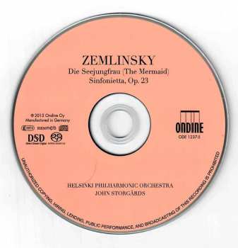 SACD Alexander Von Zemlinsky: Die Seejungfrau (The Mermaid) / Sinfonietta, Op. 23