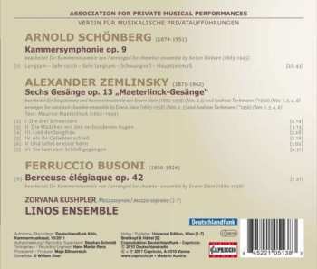 CD Arnold Schoenberg: Maeterlinck-Gesänge Op. 13 / Kammersymphonie Op. 9 / Berceuse Élégiaque Op. 42