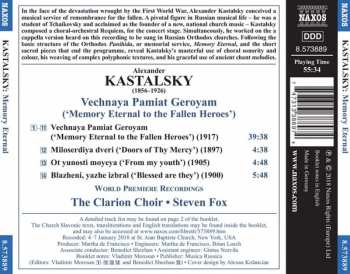 CD Alexandr Kastalsky: Memory Eternal 