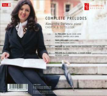 CD Frédéric Chopin: Complete Preludes, Vol.1 