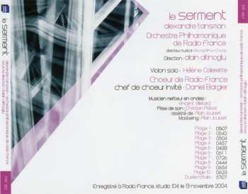 CD Orchestre Philharmonique De Radio France: le Serment