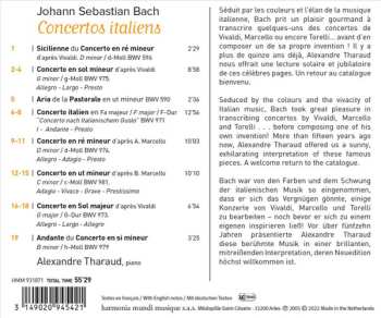 CD Johann Sebastian Bach: Concertos Italiens