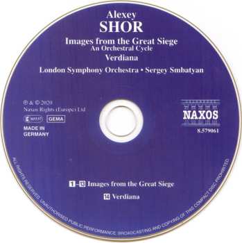 CD The London Symphony Orchestra: Images From The Great Siege • Verdiana