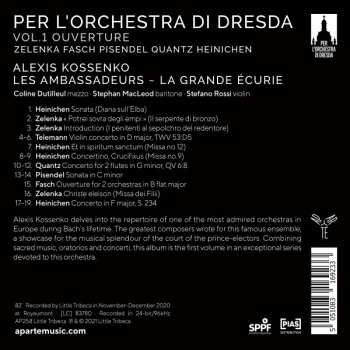 CD Les Ambassadeurs: Per L’orchestra di Dresda Vol. 1 Ouverture