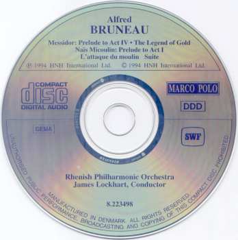 CD Alfred Bruneau: Orchestral Highlights