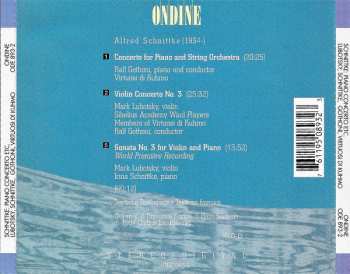 CD Alfred Schnittke: Concerto For Piano And String Orchestra; Violin Concerto No. 3; Violin Sonata No. 3 For Violin And Piano