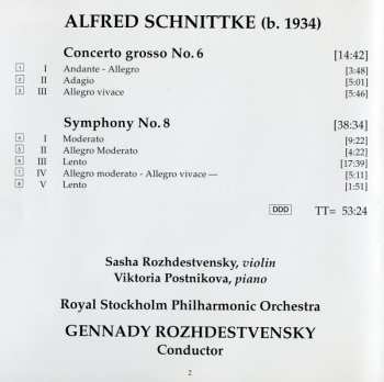 CD Gennadi Rozhdestvensky: Symphony No. 8 / Concerto Grosso No. 6