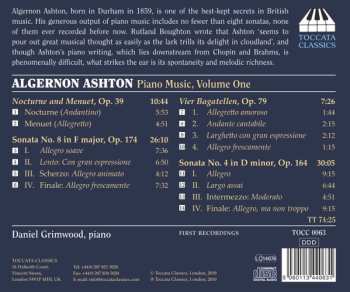 CD Daniel Grimwood: Piano Music, Volume One
