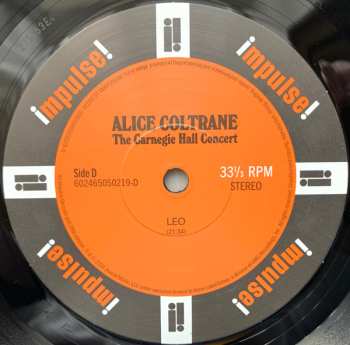 2LP Alice Coltrane: The Carnegie Hall Concert