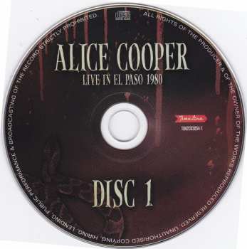 2CD Alice Cooper: Live In El Paso 1980