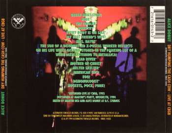 CD Alice Donut: Dry Humping The Cash Cow (Live At CBGB)